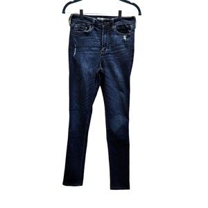 Abercrombie & Fitch Women's Jeans Low Rise Stretch Distressed Skinny Sz 4S
